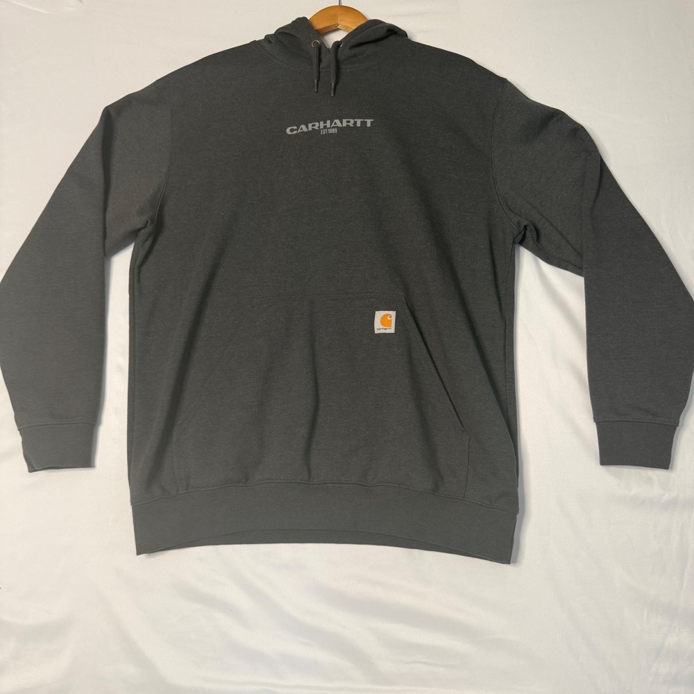 Carhartt Rain Defender Men's L Charcoal Hoodie Gorpcore Workwear NWOT